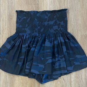 Koch Navy Blue Camouflage Women's Skirt Size XS